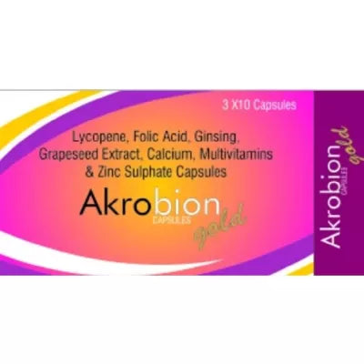 Akromed Akrobion Gold Caps