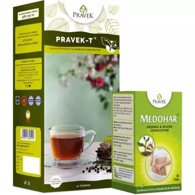 Pravek Pravek-T Teabags & Medohar Medorog Caps Combo (1Pack)