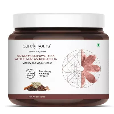 Purely Yours Ashwa Musli Power Max With Ksm-66 Ashwandha