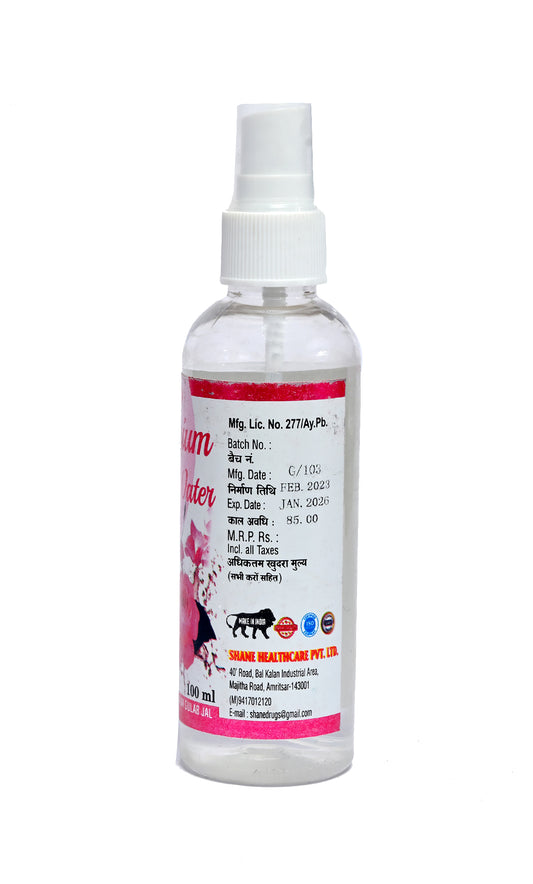 شین I پریمیم گلاب واٹر I ڈیلی گلو I پریمیم گلاب جل I آپ کی جلد کو ٹونز کرتا ہوں I آپ کی جلد کو صاف کرتا ہوں I آپ کی جلد کو نمی بخشتا ہوں I آہستہ سے I آیورویدک ملکیتی دوائی I 100 ملی لیٹر