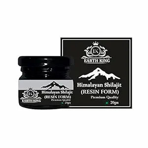 EARTH KING Himalayan Shilajit/Shilajit Resin (Semi Liquid) Supports Strength, Stamina & Energy - 20Gm (Pack of 1)