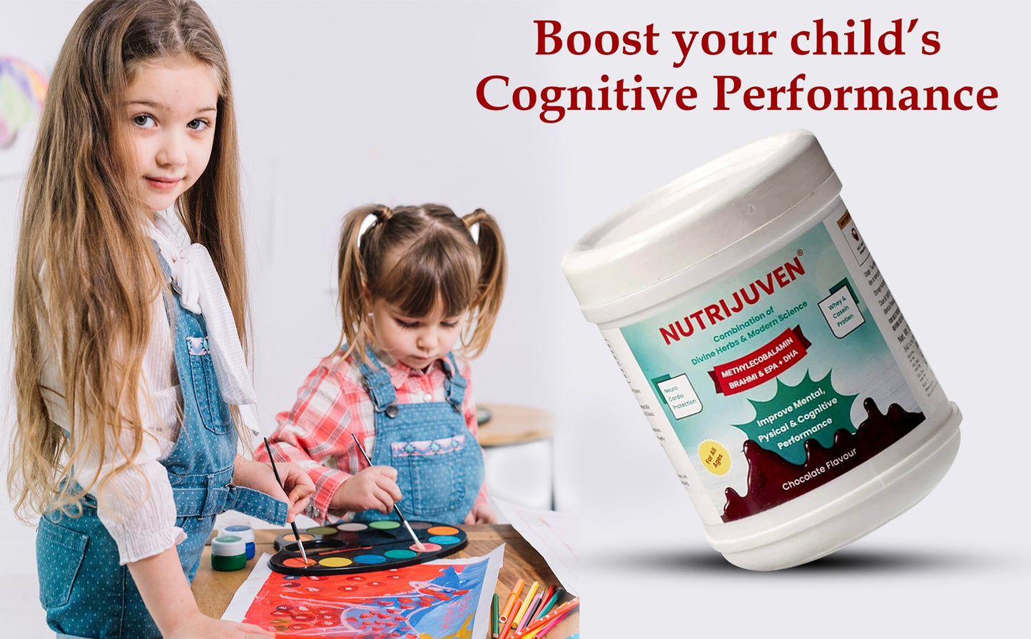 Nutrijuven-A Complete Nutrition I Divine Hearbs I Whey I Casin protein I Milk Protien I EPA I DHA I Methylcobalamin I Brahmi I Ashwagandha I Spirulina I Multinminerals I Multivitamins