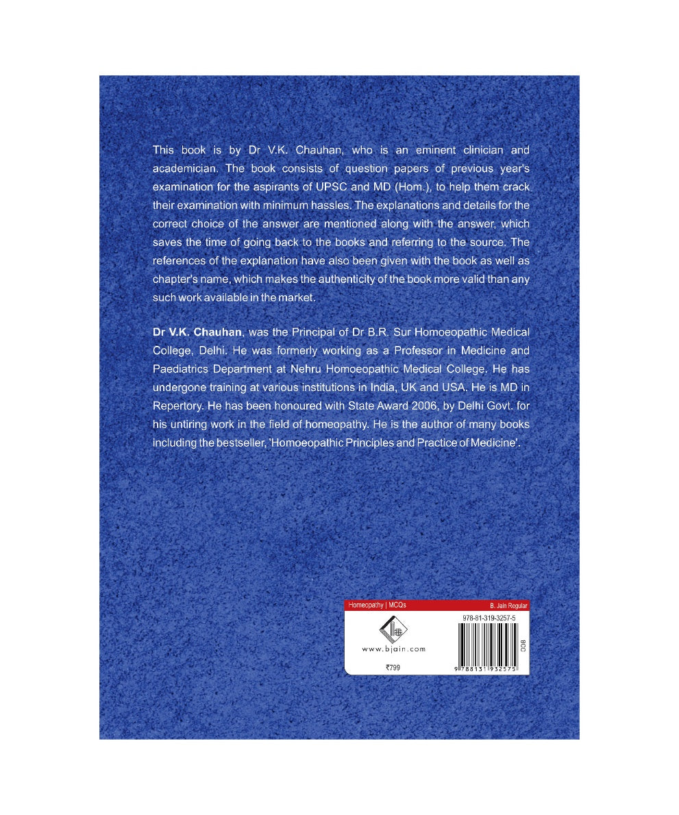 Solved Multiple Choice Questions Upsc & M.D. Entrance Examination ( Homeopathy)- Part 2