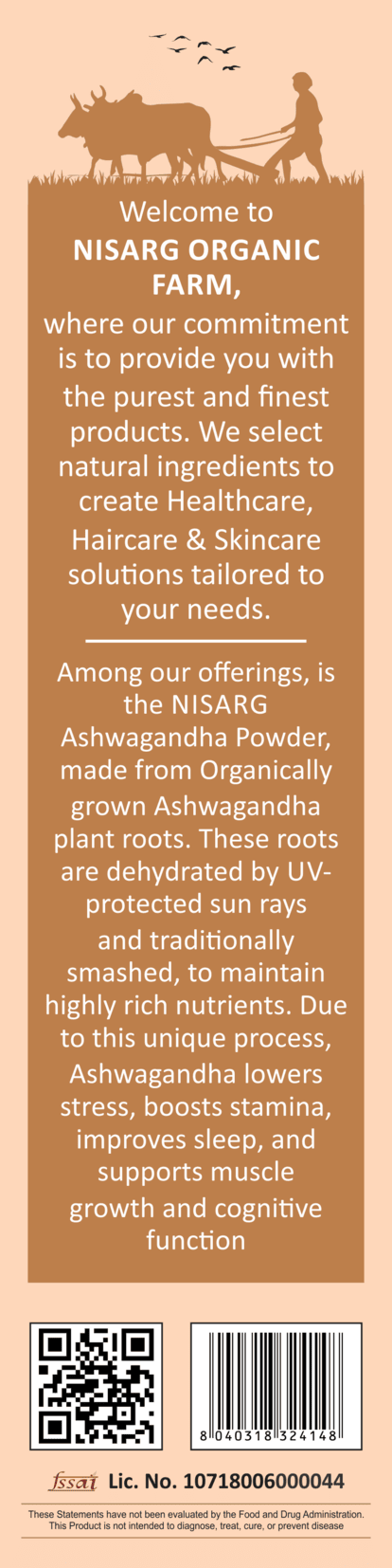 Nisarg Organic Farm Ashwagandha Powder