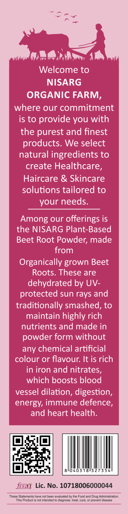Nisarg Organic Farm Beetroot Powder