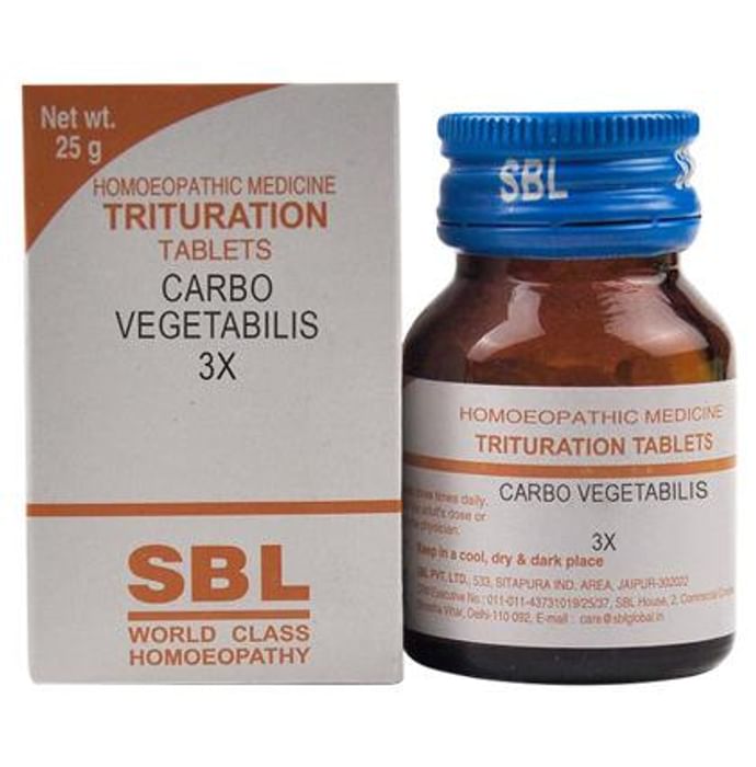 SBL Carbo Vegetabilis Trituration Tablet