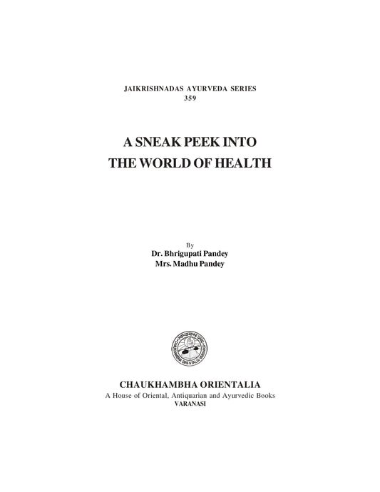 Chaukhambha Orientalia A Sneak Peek Into the world of Health