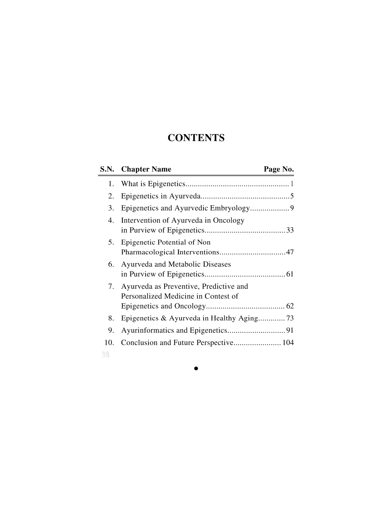 Chaukhambha Orientalia Epigenetics and Ayurveda