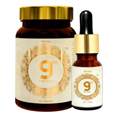 Nutriley 9 Inch Capsules + Oil For Men