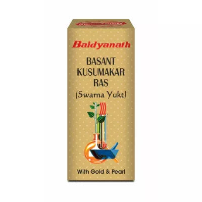 Baidyanath Ayurved Basant Kusumakar Ras With Gold And Pearl Tablets AYUSH Upchar