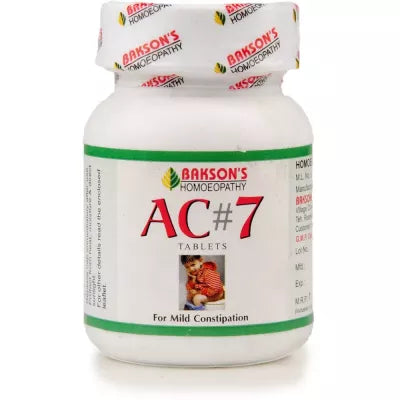 Bakson AC 7 Tablets (Constipation)
