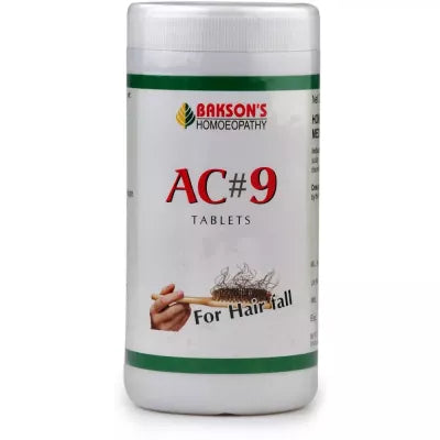 Bakson AC 9 Tablets (Hair Falling) AYUSH Upchar