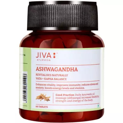Jiva Ayurveda Ashwagandha Tablets AYUSH Upchar