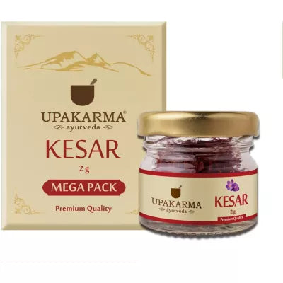 Upakarma Ayurveda Natural, Pure and Finest A++ Grade Kashmiri Kesar / Saffron Threads Mega Pack