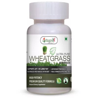 Vringra Wheatgrass Capsules - Wheatgrass Powder Capsules