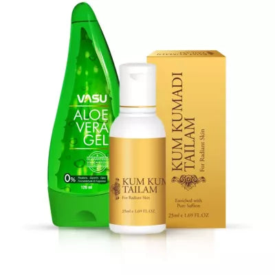 Vasu Aloe Vera Gel & Kumkumadi Tailam