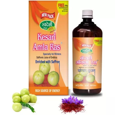 Swadeshi Ayurved Kesari Amla Ras With Free Chyawanprash