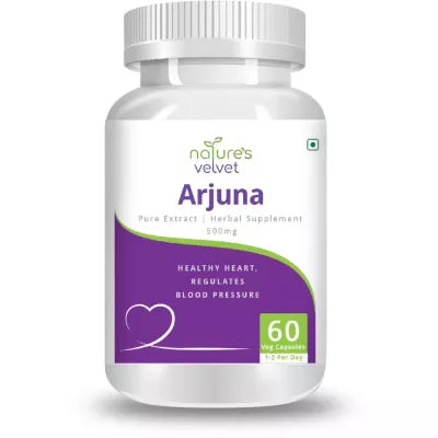 Natures Velvet Arjuna Pure Extract 500Mg Veggie Capsules