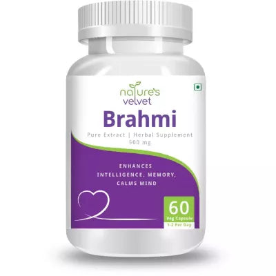 Natures Velvet Brahmi Pure Extract 500Mg Veggie Capsules