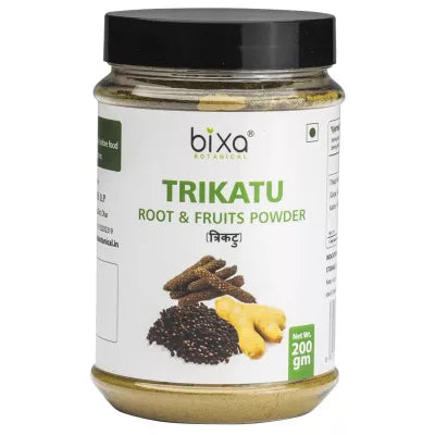 Bixa Botanical Trikatu Root & Fruits Powder Ginger + Kalimir + Pippali