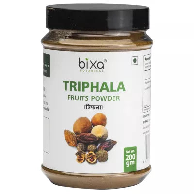 Bixa Botanical Triphala Fruit Powder Amla + Haritaki + Bibhitaki