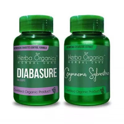 Herba Organics Diabasure & Gymnema Sylvestre Capsules Combo