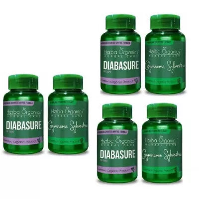 Herba Organics Diabasure & Gymnema Sylvestre Capsules Combo (3Pack)