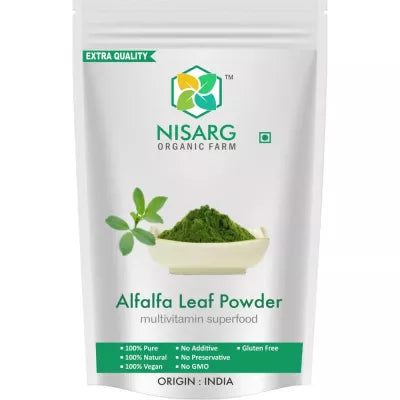 Nisarg Organic Farm Alfalfa Leaf Powder