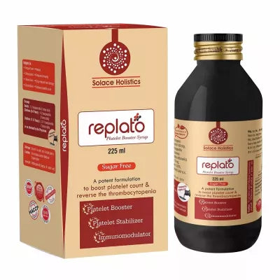 Solace Holistics Replato Platelet Booster Syrup Sugar Free