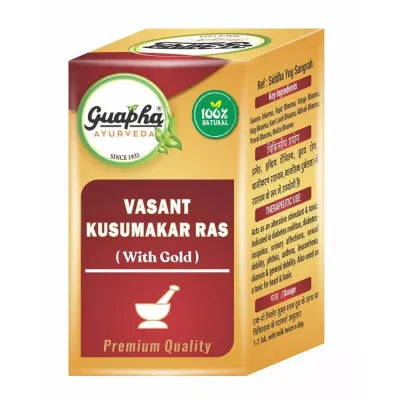 Guapha Ayurveda Vasant Kusumakar Ras (With Gold)