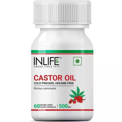 Inlife Castor Oil Supplement Capsules