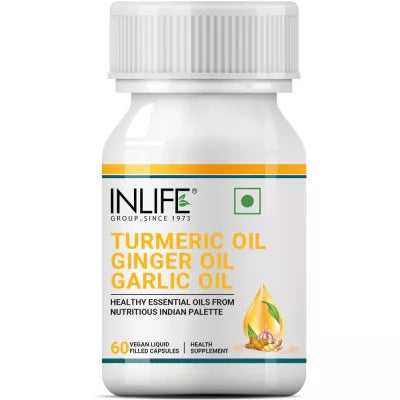 Inlife Turmeric Oil Ginger Oil Garlic Oil Capsules