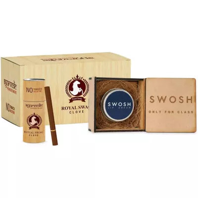 Royal Swag Ayurvedic & Herbal Cigarette Clove Flavour Smoke (50 Stick), Lip Cream (15 Gm) (1Pack)