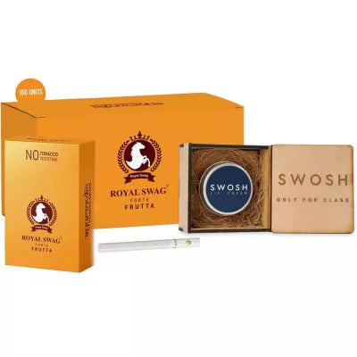 Royal Swag Ayurvedic & Herbal Cigarette Frutta Flavour Smoke (100 Stick) Lip Cream (15 Gm) (1Pack)