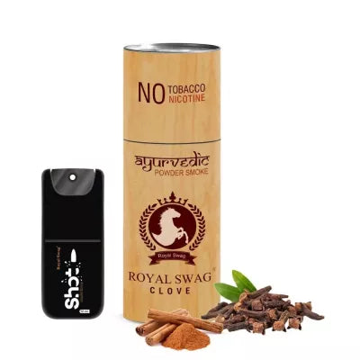 Royal Swag Ayurvedic & Herbal Cigarette, Clove Flavour - (5 Sticks, Shot 12Ml) (1Pack)