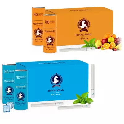 Royal Swag Ayurvedic & Herbal Cigarette, Frutta And Mint Flavour Smoke (25 Stick Each) (1Pack)