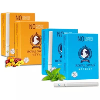 Royal Swag Ayurvedic & Herbal Cigarette, Mint And Frutta Flavour (40 Stick Each) (1Pack)