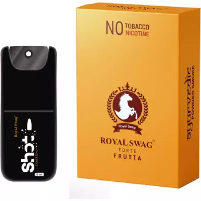 Royal Swag Ayurvedic & Herbal Cigarette, Frutta Flavour (20 Sticks & Shot 12Ml) (1Pack)