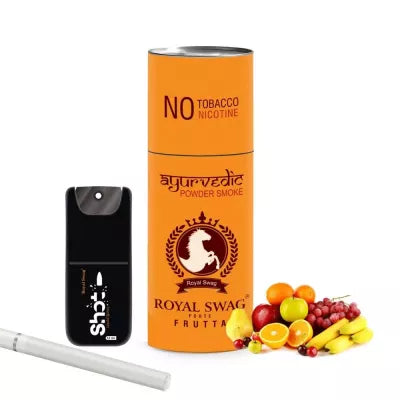 Royal Swag Ayurvedic & Herbal Cigarette, Frutta Flavour (5 Sticks & Shot 12Ml) (1Pack)