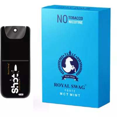 Royal Swag Ayurvedic & Herbal Cigarette, Mint Flavour (20 Sticks & Shot 12Ml) (1Pack)