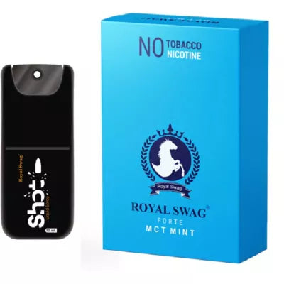 Royal Swag Ayurvedic & Herbal Cigarette, Mint Flavour (10 Sticks & Shot 12Ml) (1Pack)