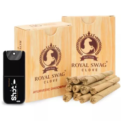 Royal Swag Ayurvedic & Herbal Long Bidi Smoke (40 Sticks & Shot 12Ml) (1Pack)