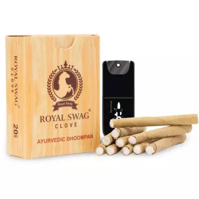 Royal Swag Ayurvedic & Herbal Long Filtered Bidi Smoke (20 Sticks & Shot 12Ml) (1Pack)