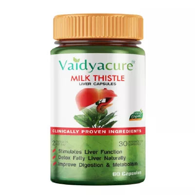 Vaidyacure Milk Thistle Liver Capsules (1 Month Course)