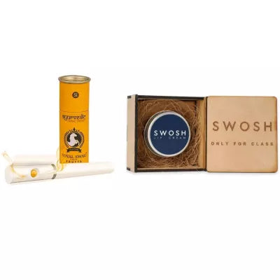 Royal Swag Ayurvedic & Herbal Cigarette Combo Pack Of Fruta Flavour Smoke (5 Stick) & Lip Cream (15 Gm) (1Pack)