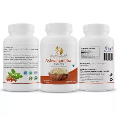 Goldenacacia Herrbals Ashwagandha Tablets (1000 Mg)