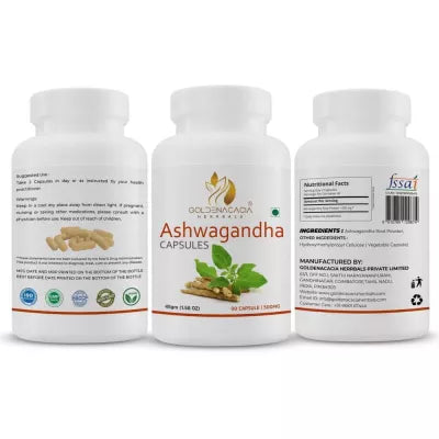 Goldenacacia Herrbals Ashwagandha Capsules 500 MG