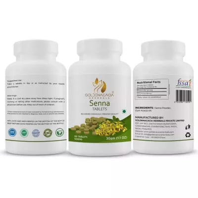 Goldenacacia Herrbals Senna Tablets (500 Mg)