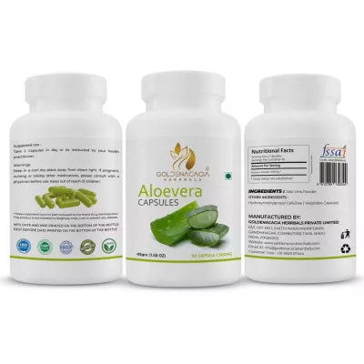 Goldenacacia Herrbals Aloevera Capsule 500 MG