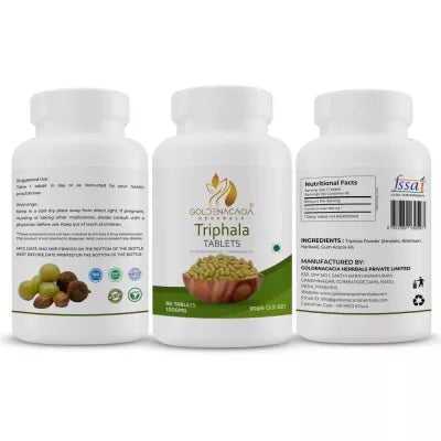 Goldenacacia Herrbals Triphala Tablets (1000 Mg)